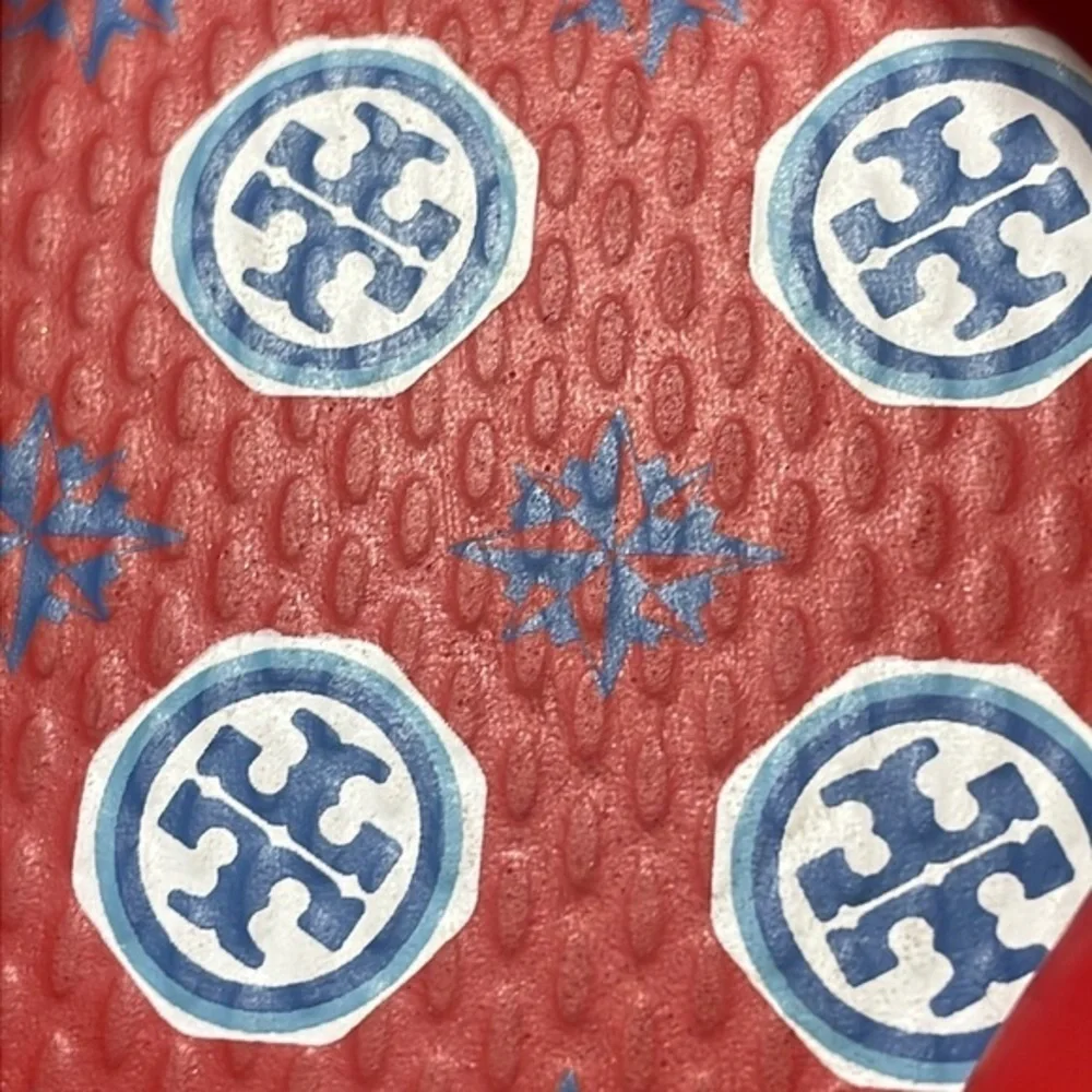 NWOT Tory Burch Classic T Zig Zag Chevron Preppy Herringbone Thong Flip Flop …